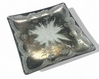 Lot # : 304a - Vintage Dorthy Thorpe atomic splash glass tray
