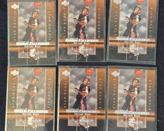 Lot # : 257z - 6 Dwayne Wade 2004 Upper Deck rookie cards

