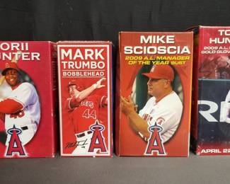 Lot # : 356 - Box of Angels team bobbleheads
