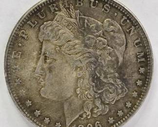 Lot # : 476 - 1896 Morgan silver dollar coin
