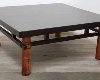 Lot # : 442 - Asian bamboo & wood coffee table
