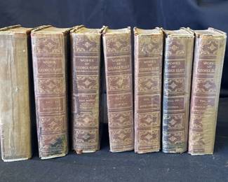 Lot # : 442z - Group of 7 antique Works Of George Eliot books
