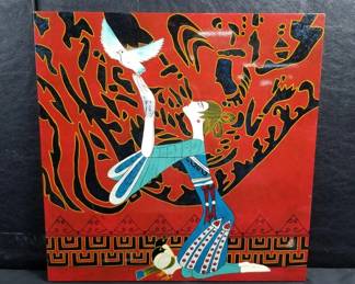 Lot # : 319 - Mixed media lacquer wood wall art
