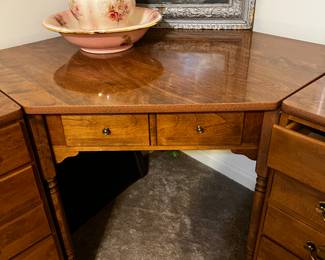 Ethan Allen corner writing desk