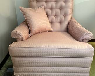 tufted armchair