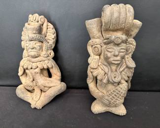 Maya statues