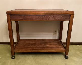 MCM expanding bar cart