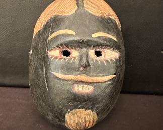 hand craved mask