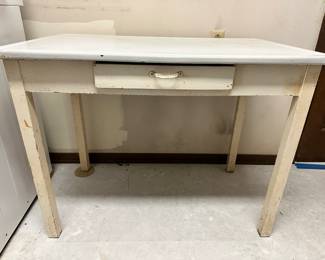 enamel top kitchen table
