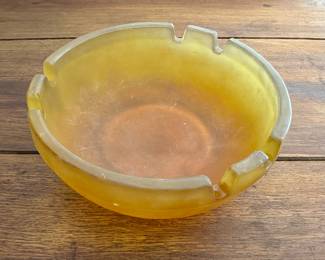 amber ashtray