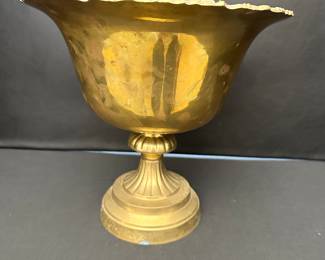 brass pedestal bowl