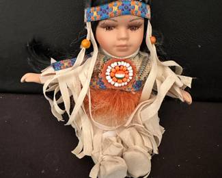 Native American Porcelain doll