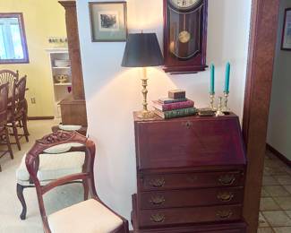 Vintage drop leaf secretary.