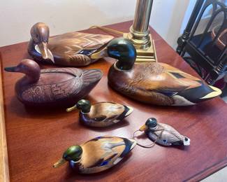 Beautiful signed duck decoys.