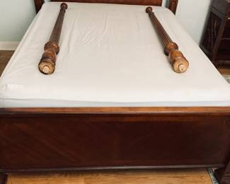 Vintage Queen Chippendale Poster Bed.