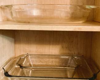 Pyrex Bakeware.