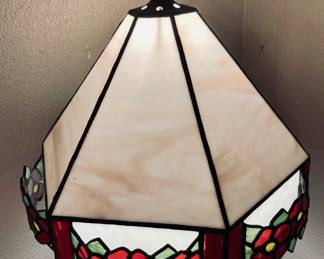 Tiffany Style Buffet Lamp with Antique Bronze Finish