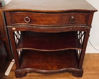 Vintage Night Table with Sliding Tray.