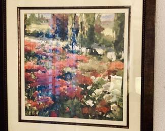 Garden Wall Art in Frame.