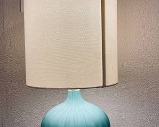 Ceramic Teal Table Lamp