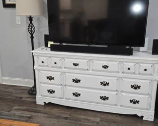 Harrison Dresser used as TV stand
