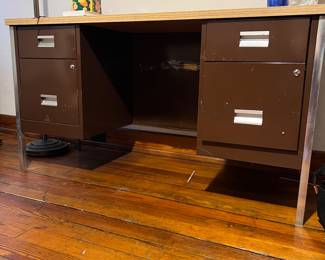 Vintage Metal Desk $50