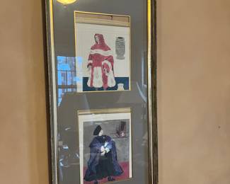 Framed prints: Print From The Series 2,300 Years of Medical Costumes, VI. Physician, 15th Century and  Superintendent Siena Hospital 15th Century WARJA HONEGGER-LAVATER, $75