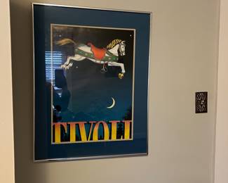 Framed Tivoli Poster $25