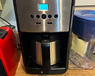 Krups Savoy Turbo 12-Cup Coffee Maker Machine, Silver $30