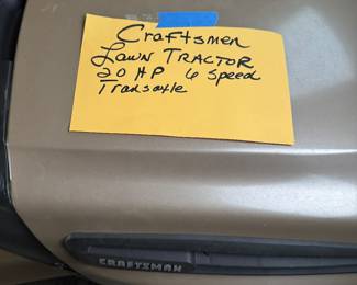 Craftsmen Lawn Tractor 20 HP 6 speed Transaxle