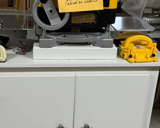 DeWalt Router with custom cabinet on wheels