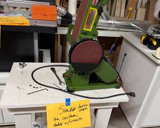 Sander belt & disk with custom Table
