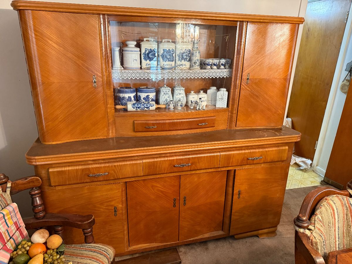 Mid Century Modern German China Cabinet