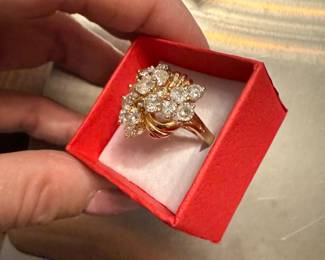 14k diamond ring 4ctw