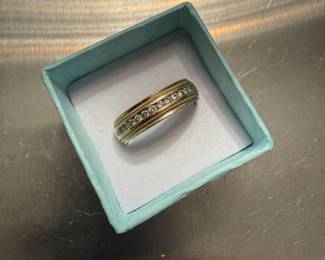 Men’s 14k & Diamond band