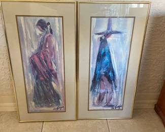  01 DeGrazia Signed Navajo Bride Groom Prints
