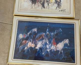 Two More DeGrazia Framed Signed And Matted Prints