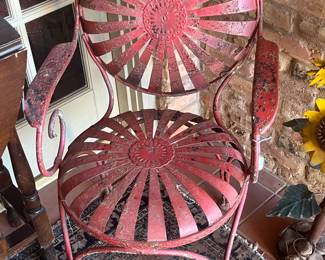 Iron outdoor chair