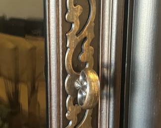 Hardware on entertainment center