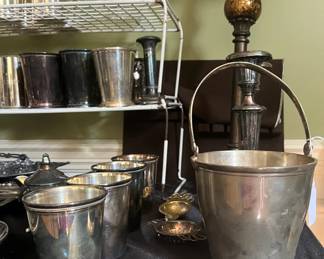 Pewter ice bucket