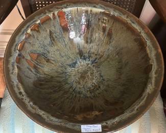 17" pottery bowl