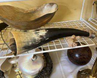 Vintage powder horns