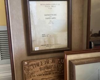 Oil field memoribilia