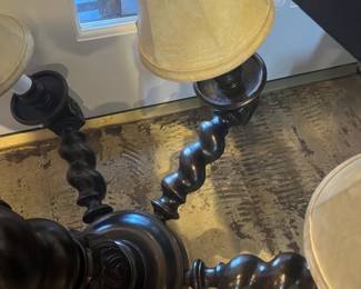 Woodwork of another chandelier 