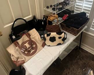 Purses and sunglasses