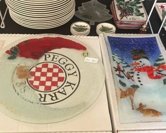 Christmas platters