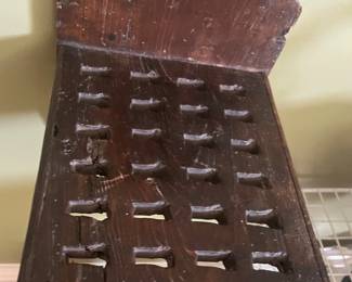 Antique wall spoon rack