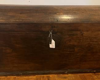Vintage trunk with domed lid