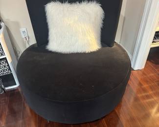 Suede Bucket Chair