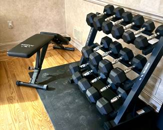 15 Piece Weight Set with Stand 
